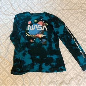 🍓Tie-dye NASA Long Sleeve Graphic Tee
